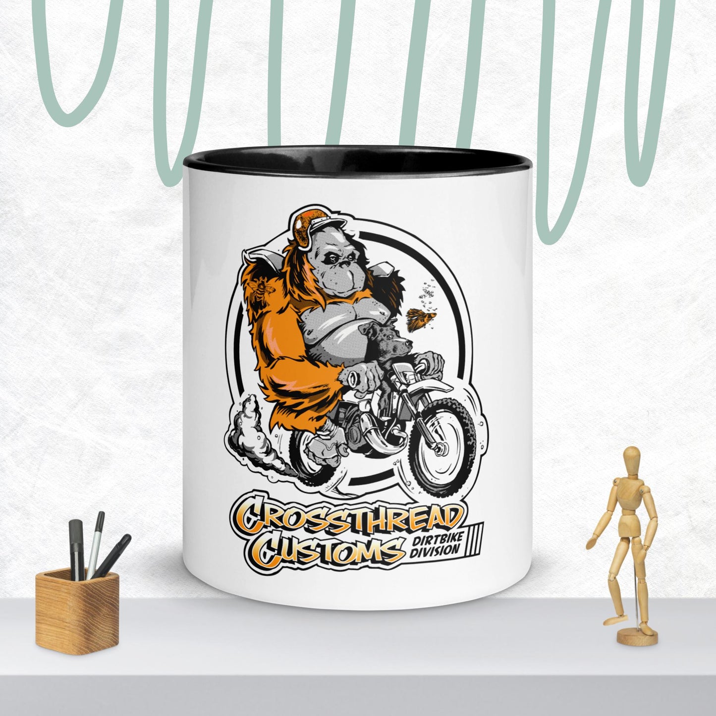 CrossThread Customs Mug with Color Inside
