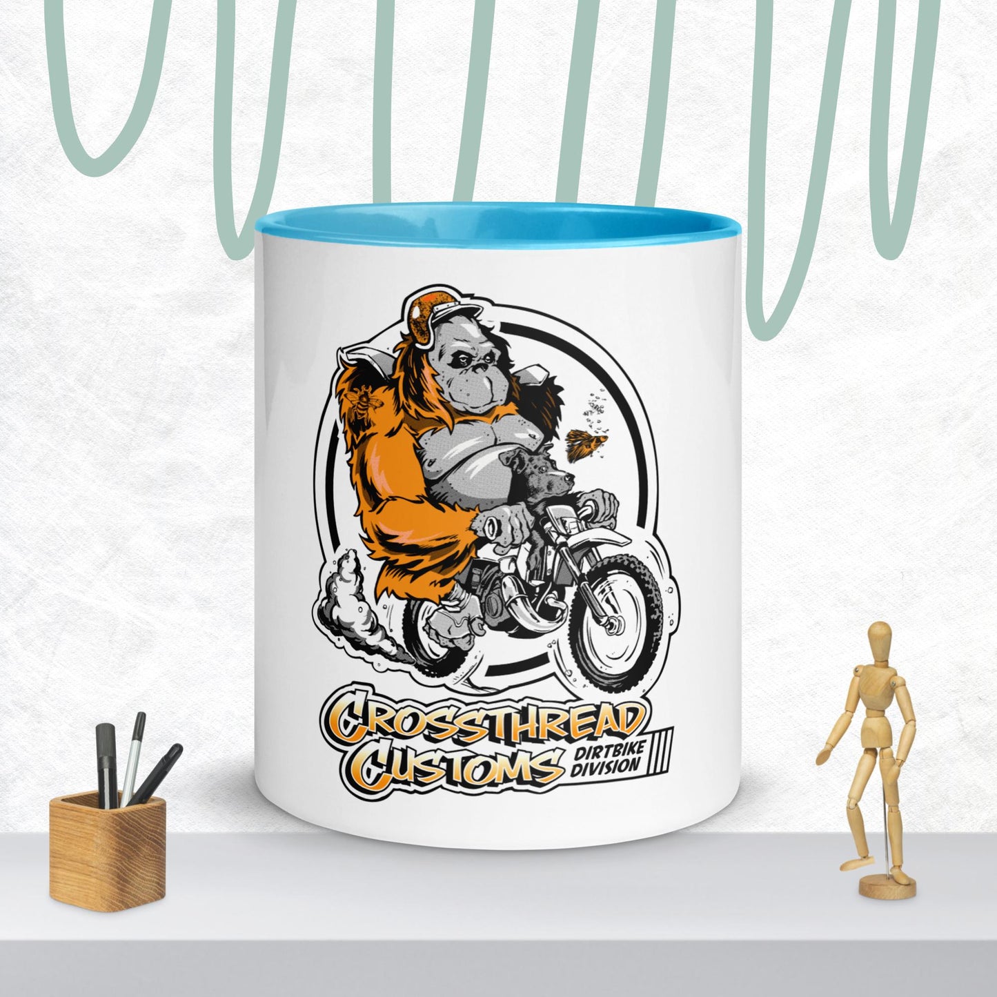 CrossThread Customs Mug with Color Inside