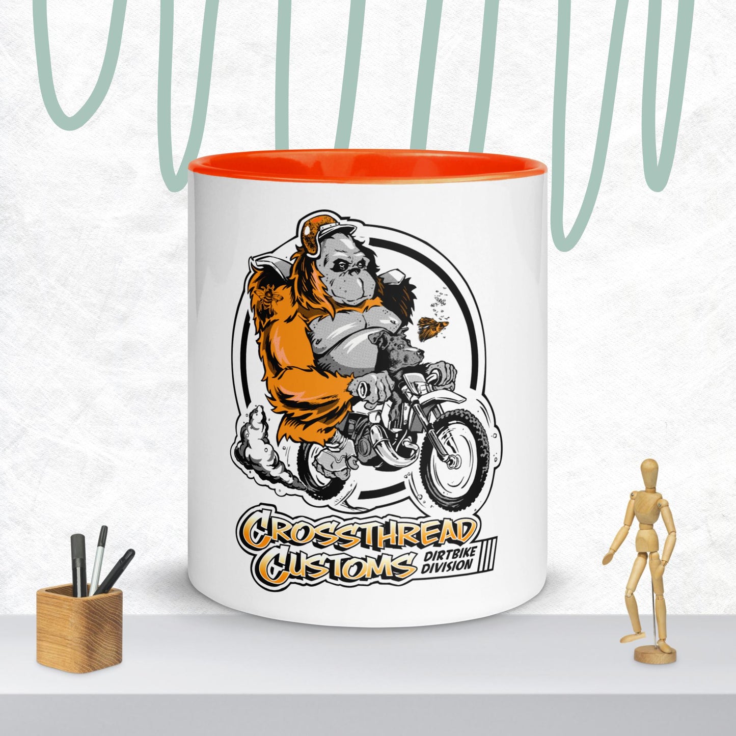 CrossThread Customs Mug with Color Inside
