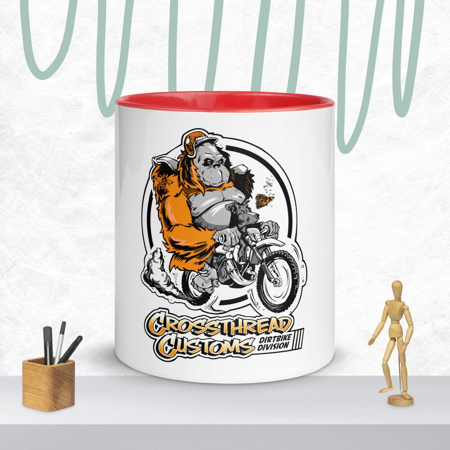 CrossThread Customs Mug with Color Inside