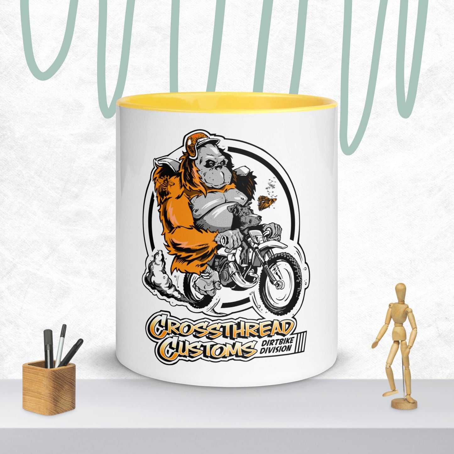 CrossThread Customs Mug with Color Inside